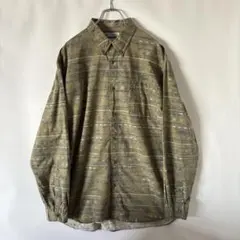 コロンビア 総柄 ボタンダウンシャツ ヴィンテージ 古着 アメカジ アウトドア