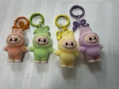 LABUBU ラブブ　キーホルダー　4.5cm 4点