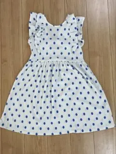 ZARA水玉模様フリルノースリーブワンピース