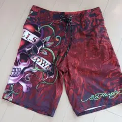 Ed Hardy スカルデザイン ショートパンツ 32