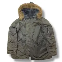 ALPHA 00s n3b fur jacket y2k military 4L