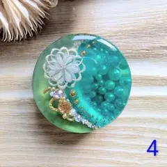 キャッツアイバイカラー　4　丸厚め【部品6種】