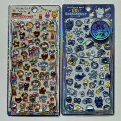 【正規品】ジュエルプチドロップシール 光るシール よるねこ カミオジャパン