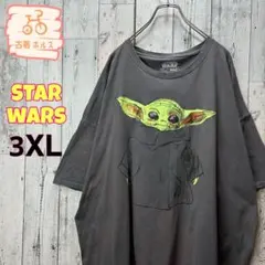 【スターウォーズ】ヨーダ　映画Ｔシャツ　オーバーサイズ　古着★Tシャツ　送料込み