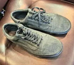 VANS Old Skool ダークグリーン スエードスニーカー uk9 27