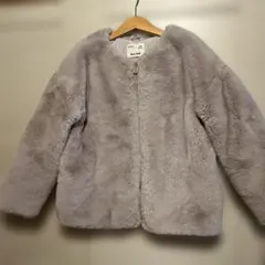 Zara Kids フェイクファー ジャケット 9サイズ グレー