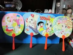 キャンディキャンディ　うちわ2本セット　昭和レトロ　ビンテージ　希少品 キャンディキャンディ うちわ2本セット 昭和レトロ ビンテージ 希少品
