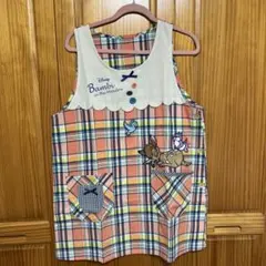 ディズニー　バンビ　エプロン　保育士