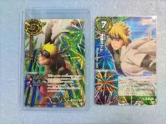 ミラクルバトルカードダス【神Ω うずまきナルト　UR 波風ミナト　2点】ミラバト
