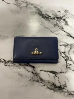 ヴィヴィアンウエストウッド　レザー キーケース　ネイビー