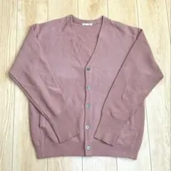 【新品・未使用】/GU ピンク カーディガン 長袖 5ボタン