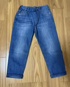 【新品未使用】デニム　長ズボン　110cm