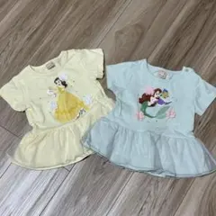 プティマイン ディズニープリンセス ベル アリエル Tシャツ 2枚セット