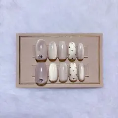 ゴールドマグネット ネイルチップ 極細フレンチ