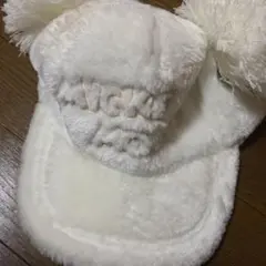ミッキー耳付きホワイトキャップ