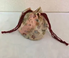 ★花柄巾着和装用バッグ★　和バッグ　和小物　着物　小道具　バッグ
