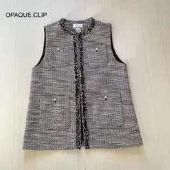 OPAQUE.CLIP コットンツイードジレ　38