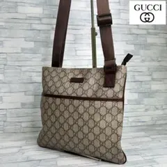 GUCCI ショルダーバッグ クロスボディ GGキャンバス スクエア 縦長