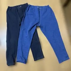 【110cm】UNIQLO BABY デニムレギンス 2枚セット