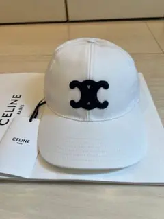 【タグ付き新品未使用】セリーヌ キャップ 白 セリーヌ/帽子/白×アイボリーの買取実績【ブランディア】