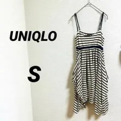 【UNIQLO ユニクロ】キャミワンピース チュニック ボーダー レイヤード 夏