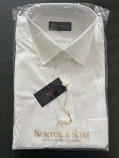 Norton & Sons ホワイトドレスシャツ 41-82