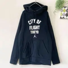 【エアジョーダン ナイキ】 パーカー S 黒 裏微起毛 メンズ プルオーバー