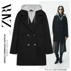 ZARA コンビコート　取り外し可能なフード付きコンビコート　Lサイズ