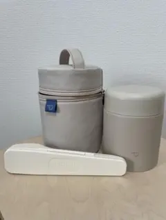 未使用品 象印　/　スープジャー&ポーチ　箸とスプーン付き