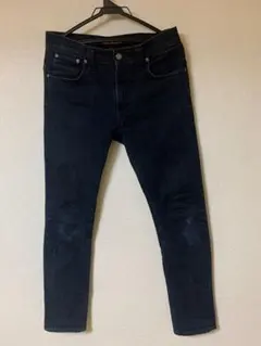 Nudie Jeans ヌーディージーンズ THIN FINN ブラック Ｍ