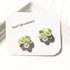 D-203　ハンドメイド☆ビジューピアス／イヤリング