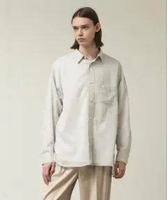 SLICK シアーストライプオーバーサイズシャツ　2 / L