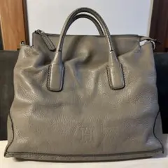 HIROFU デュオ　ハンドバッグ グレージュのサムネイル