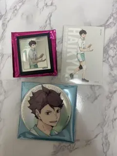 ハイキュー ベースヤードトーキョー ビッグ缶バッジ オーロラver及川徹