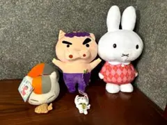 ミッフィー ニャンコ先生 他ぬいぐるみ4点