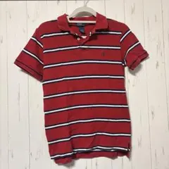 Polo by Ralph Lauren 赤 ストライプ ポロシャツ
