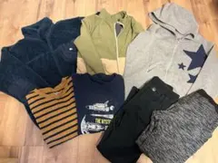 140 男の子　秋冬　まとめ売り　アウター、ズボン、フリース