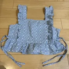 earth music&ecology 花柄刺繍 キャミソール サックスのサムネイル