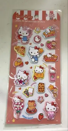 サンリオジュエルマシュマロステッカーキティ