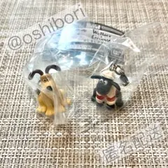 ウォレスとグルミット めじるしアクセサリー ガチャ 2種セット 匿名配送