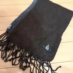 Vivienne Westwood マフラー　刺繍ロゴ　ブラウン