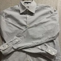 Theory ストライプ長袖シャツ グレー×ホワイト 36のサムネイル