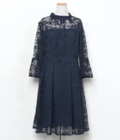 RUIRUE BOUTIQUES ひざ丈ワンピース ドレス レース大きいサイズ