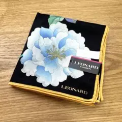 LEONARD レオナール 大判ハンカチ・ハンカチーフ 【シルク混】