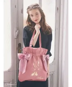 メゾンドフルール　 ミニー　ダブルリボントートバッグ
