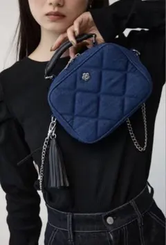 MARY QUANT×AZUL キルティングバッグ マリクワ アズール