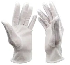 静電気防止手袋 滑り止め付き ストライプ 電子機器用 グローブ 5点