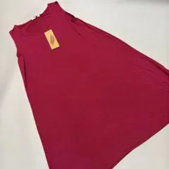 Jalan Jalan ノースリーブ ワンピース レッド フリー