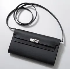 【新品】HERMES エルメス ケリー トゥー ゴー ブラック×シルバー金具のサムネイル