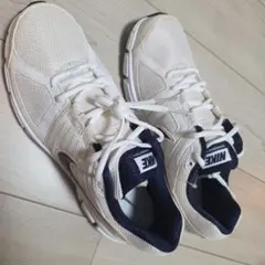 NIKE ランニングシューズ ホワイト×ネイビー